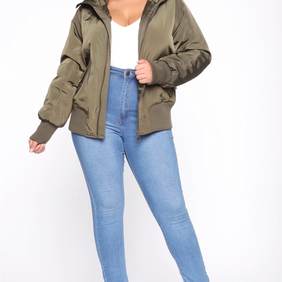 Fashion Nova Womens Nights in Denver Bomber Jacket Size 1X - Picture 2 of 7